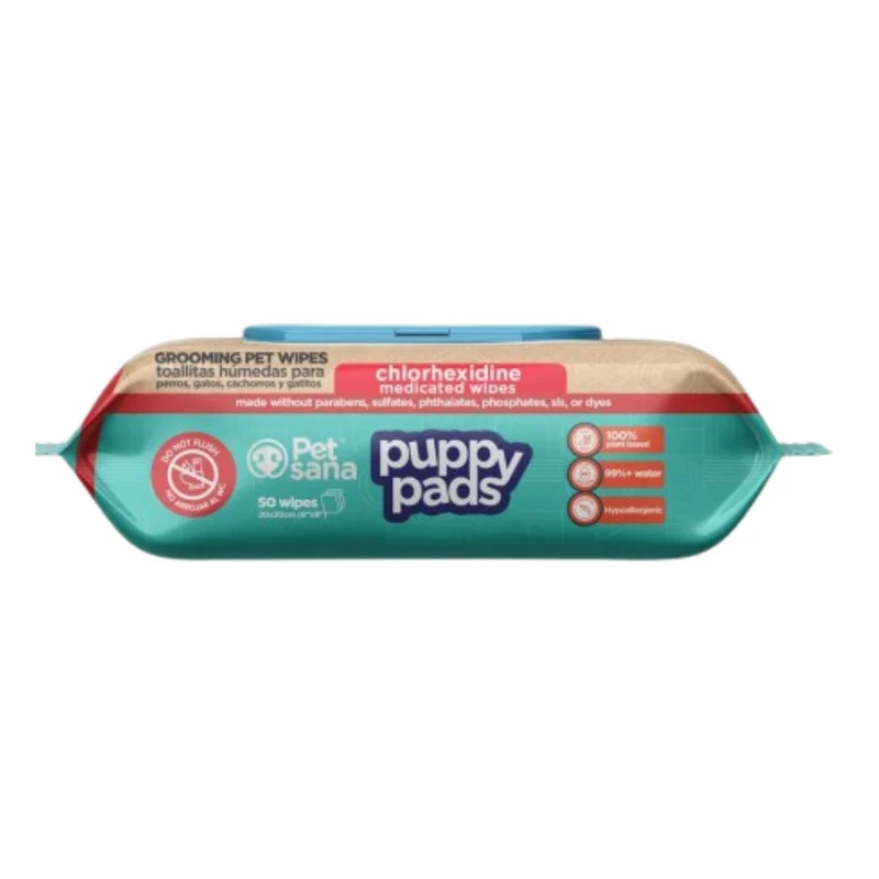 PetSana Puppy Wipes BIO Clorhexidina