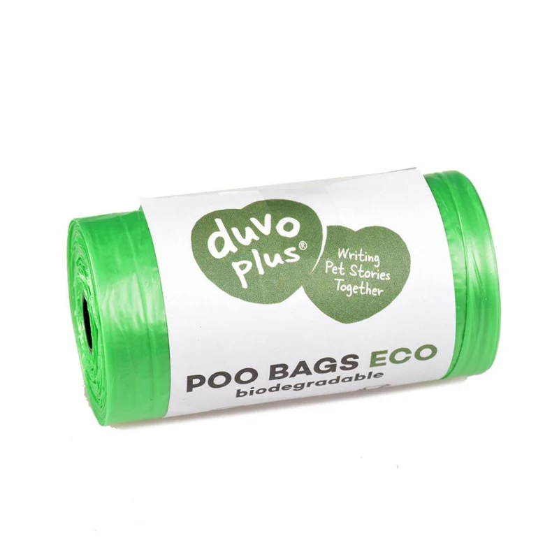 ♻️ DUVO Bolsas Biodegradables para Excrementos de Mascotas – 4x20 uds