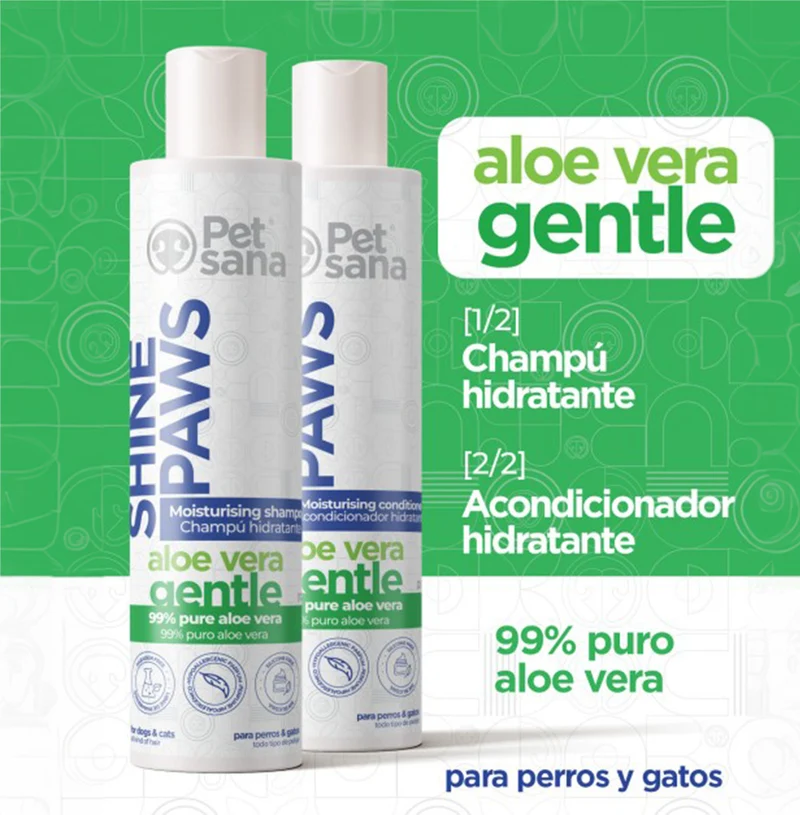 Petsana Shine Paws Champú Aloe Vera