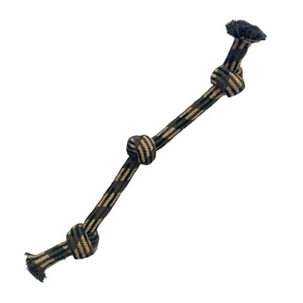 Juguete Cuerda Camuflaje Triple Nudo DoggyMasters