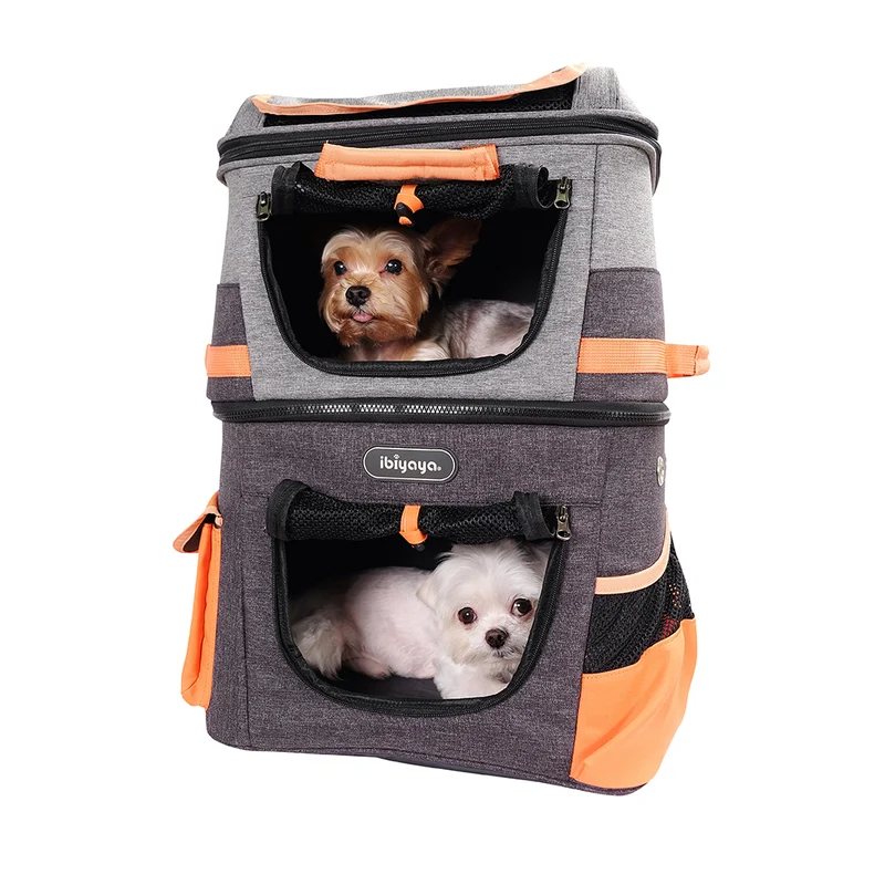 Ibiyaya Mochila 2 Niveles (Negro/Naranja)