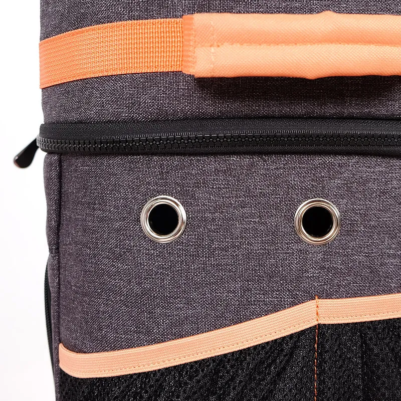 Ibiyaya Mochila 2 Niveles (Negro/Naranja)
