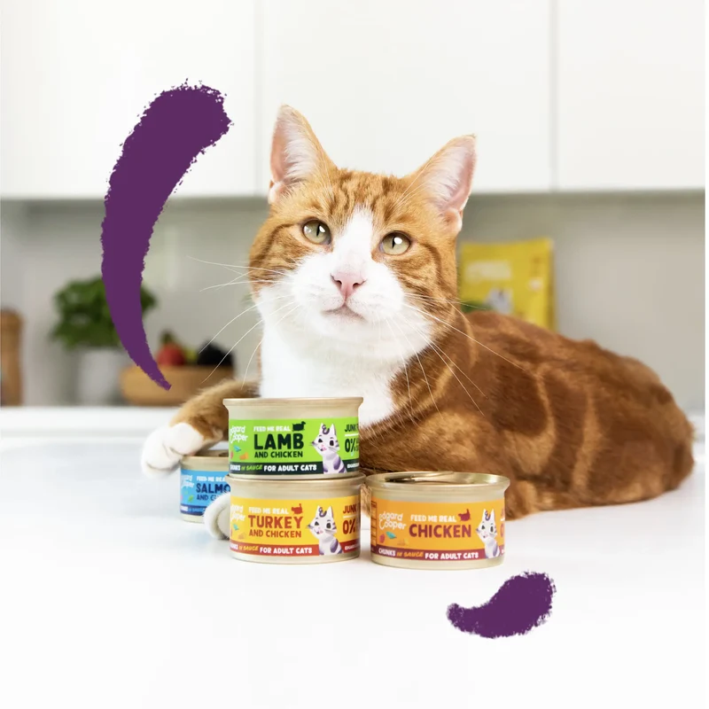 Edgard & Cooper Cat Trocitos en Salsa Pavo y Pollo de Corral 85g