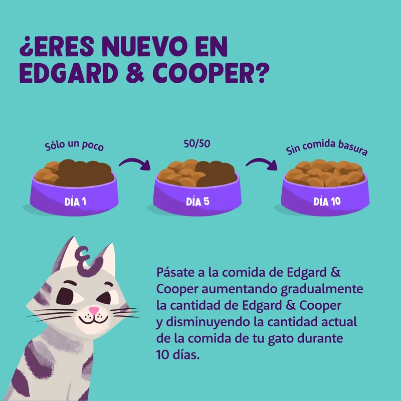 Edgard & Cooper Cat Trocitos en Salsa Pollo de Corral 85g