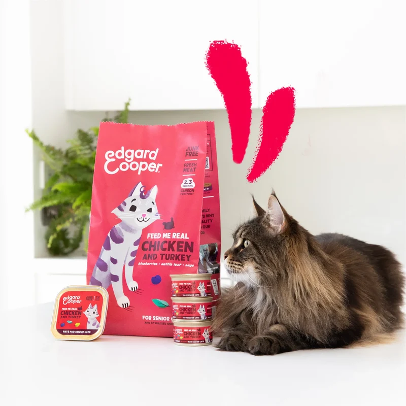 Edgard & Cooper Cat Senior Pollo y Pavo 2kg