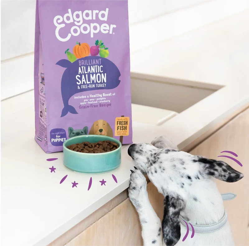 Edgard & Cooper Dog Puppy Salmon y Pavo
