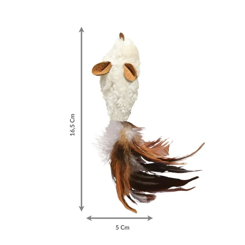 KONG Cat Refillable Feather Mouse