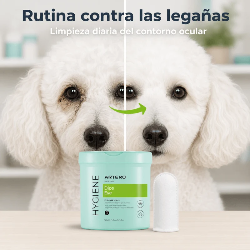 👁️🐶🐱 Artero Dedales Limpiadores de Ojos | Higiene Ocular para Perros y Gatos – 50 uds