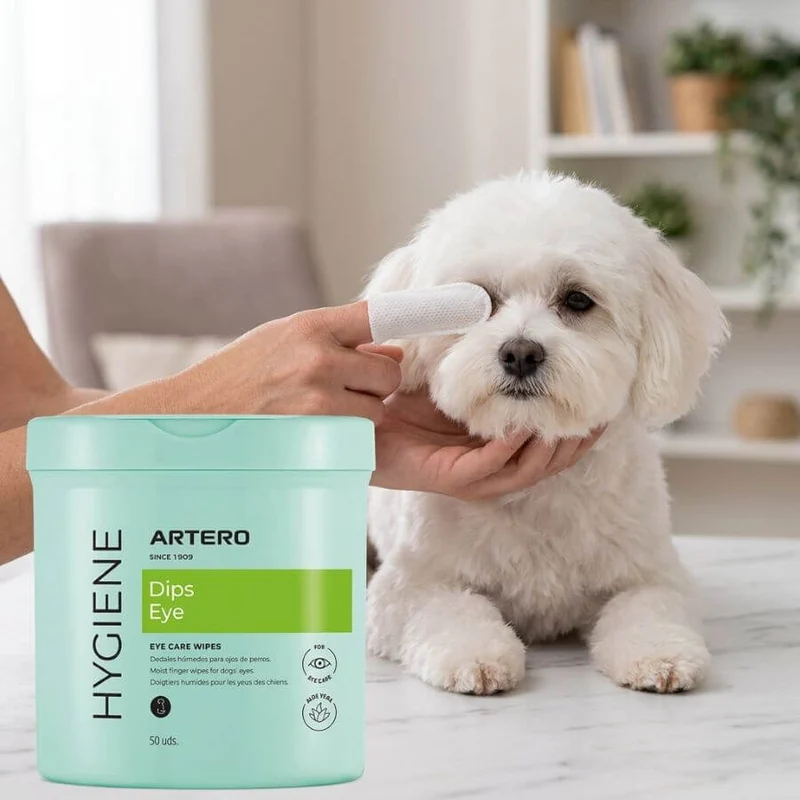 👁️🐶🐱 Artero Dedales Limpiadores de Ojos | Higiene Ocular para Perros y Gatos – 50 uds