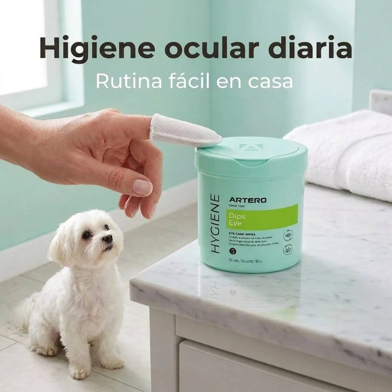 👁️🐶🐱 Artero Dedales Limpiadores de Ojos | Higiene Ocular para Perros y Gatos – 50 uds