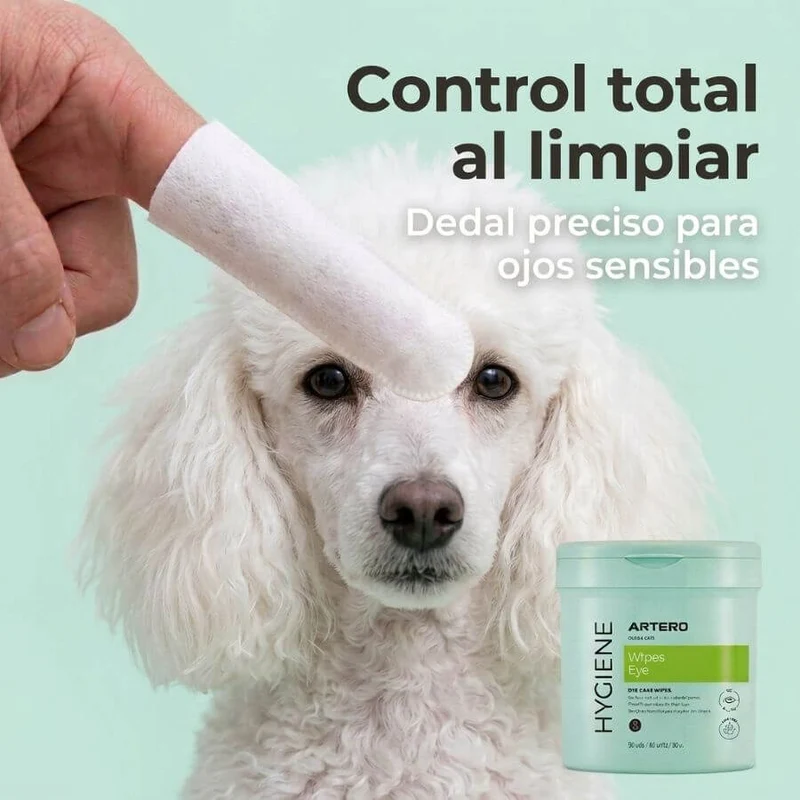 👁️🐶🐱 Artero Dedales Limpiadores de Ojos | Higiene Ocular para Perros y Gatos – 50 uds