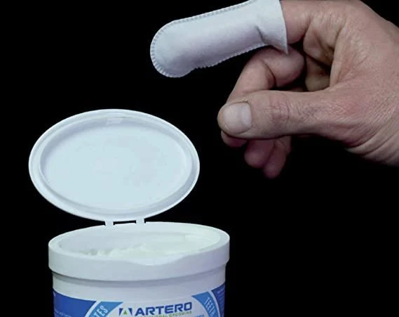🦷 Artero Dedal Limpiador de Dientes para Perros y Gatos – Pack 50 uds