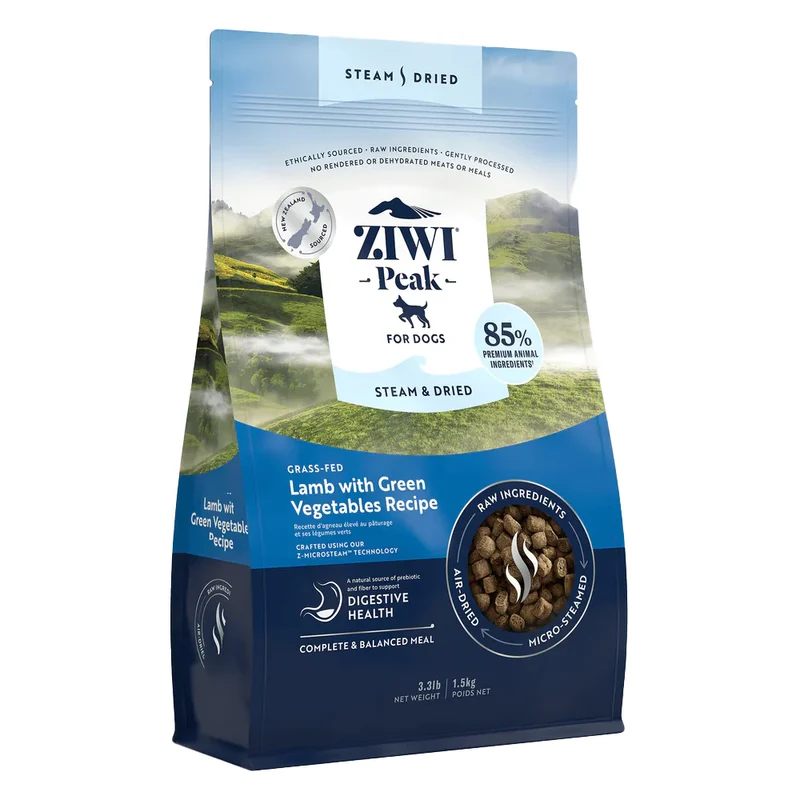 ZiwiPeak Dog Steam&Dried Lamb