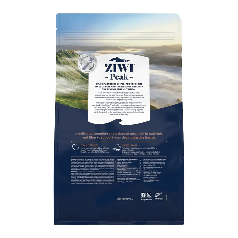 ZiwiPeak Dog Steam&Dried Beef