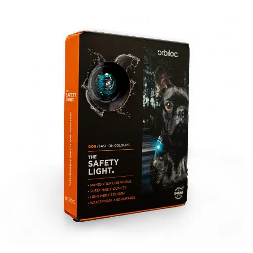 Orbiloc Dog Dual Safety Light - Turquoise