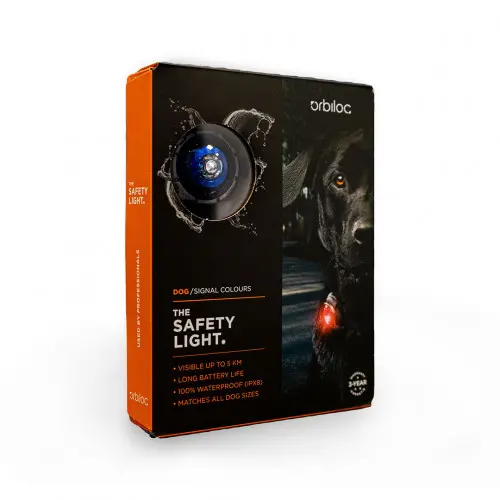 Orbiloc Dog Dual Safety Light - Blue