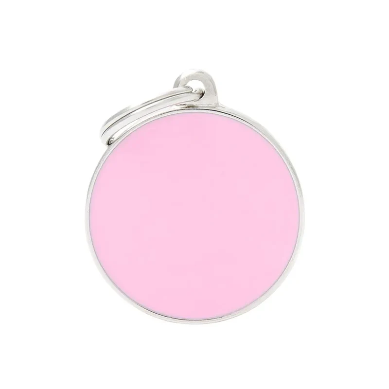 Placa Identificativa MyFamily Handmade Circulo Rosa