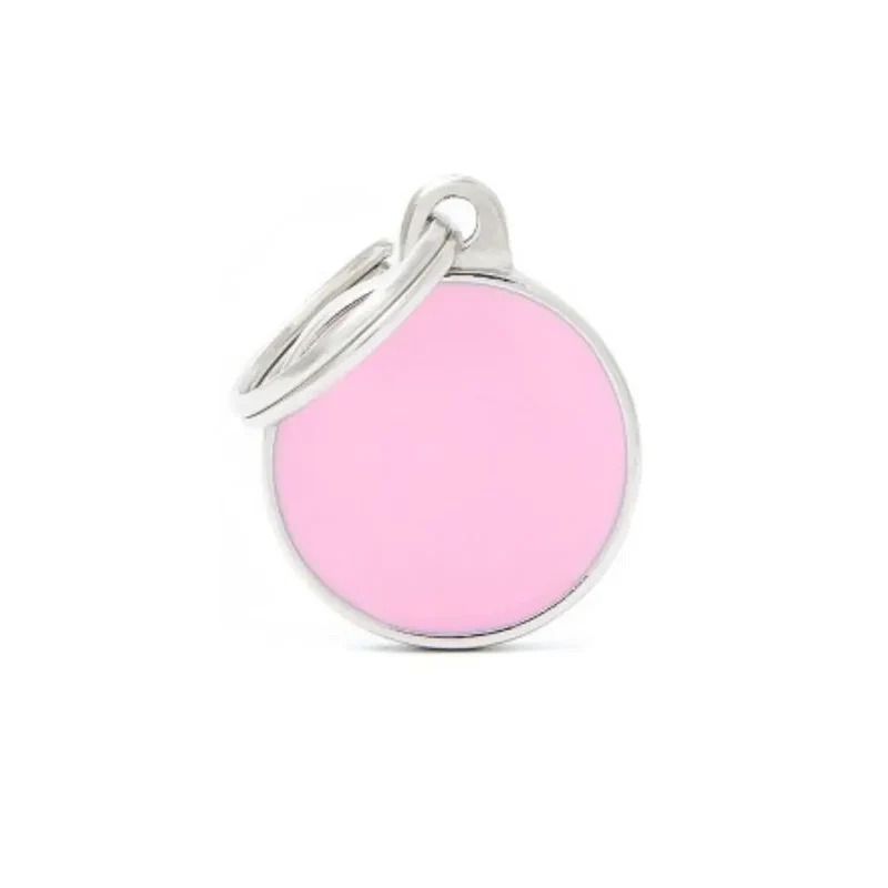 Placa Identificativa MyFamily Handmade Circulo Rosa
