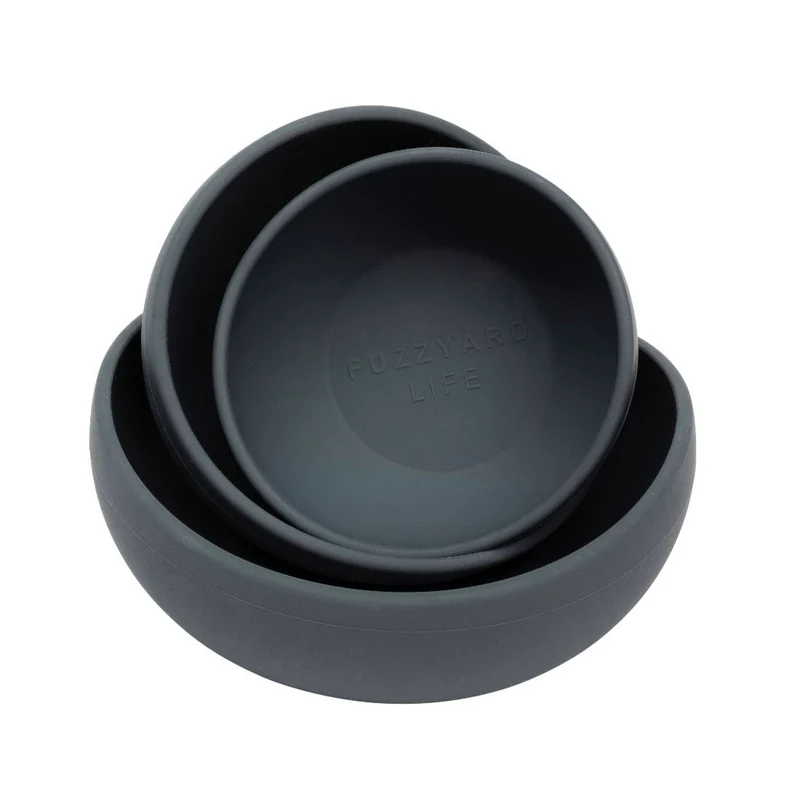 Fuzzyard Life Bowl de Silicona "Slate Grey"