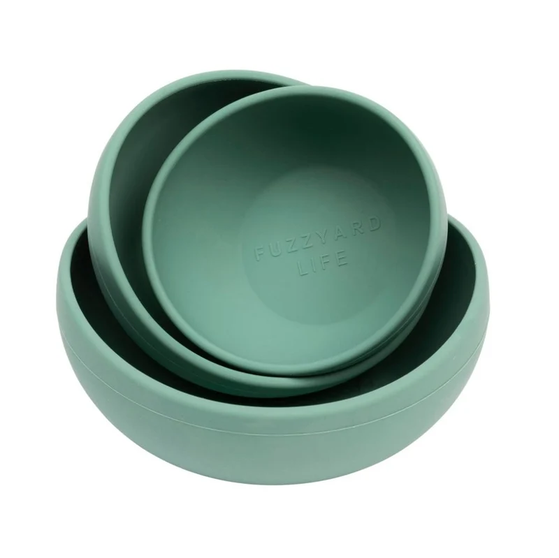 FuzzYard Life Bowl de Silicona "Myrtle Green"