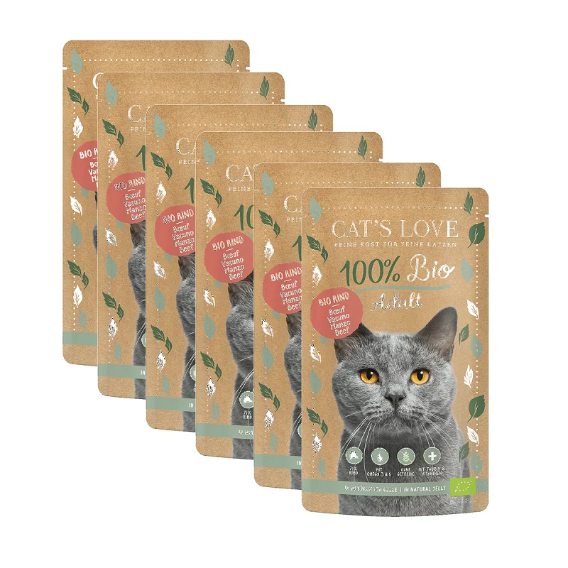 Cat´s Love BIO Ternera 100g
