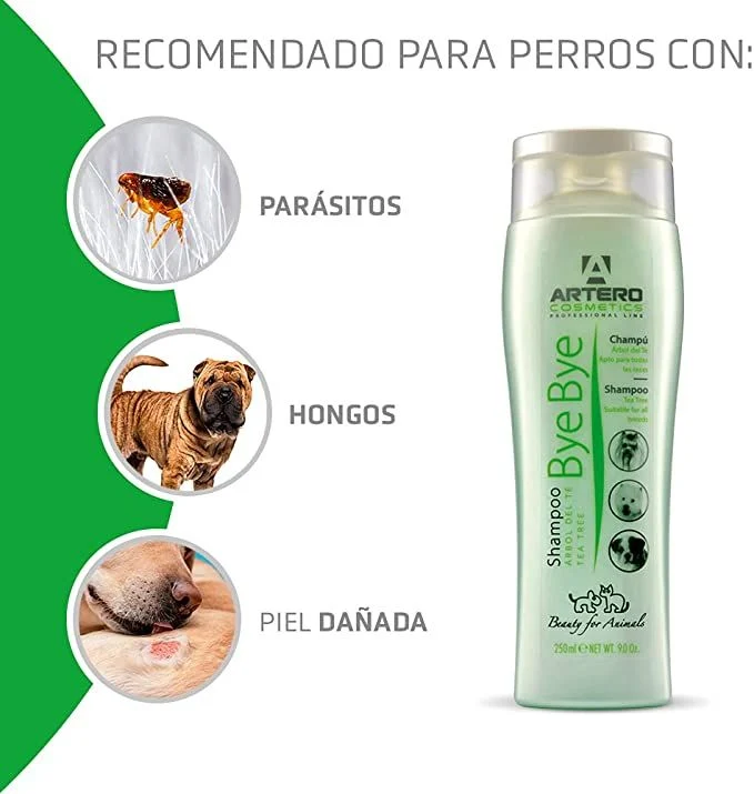 🛡️ Artero Champú Bye Bye 250 ml | Repelente natural de parásitos para perros