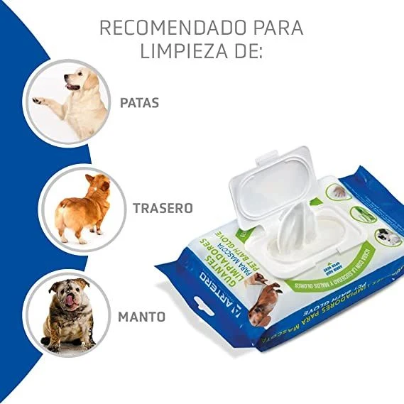 🧤 Artero Guantes Limpiadores para Mascotas | Higiene rápida y eficaz para perros y gatos