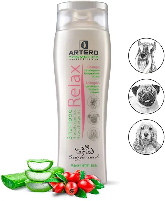🧴 Artero Champú Relax 250 ml – Cuidado Hipoalergénico para Perros y Gatos con Piel Sensible