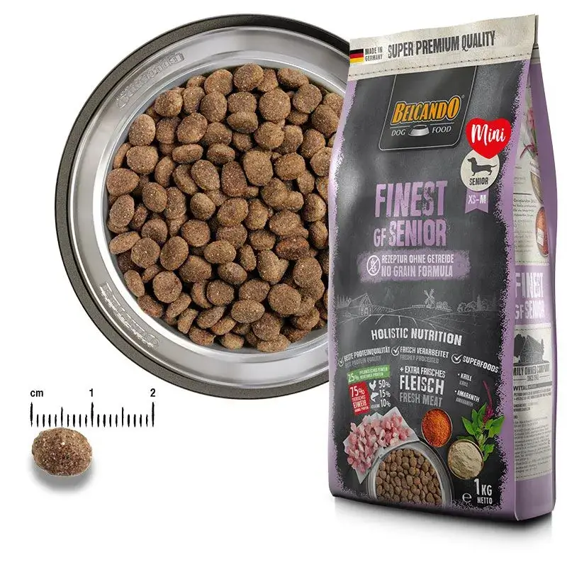🐶 BELCANDO Finest Grain Free Senior | Pienso sin Cereales para Perros Mayores Pequeños y Medianos