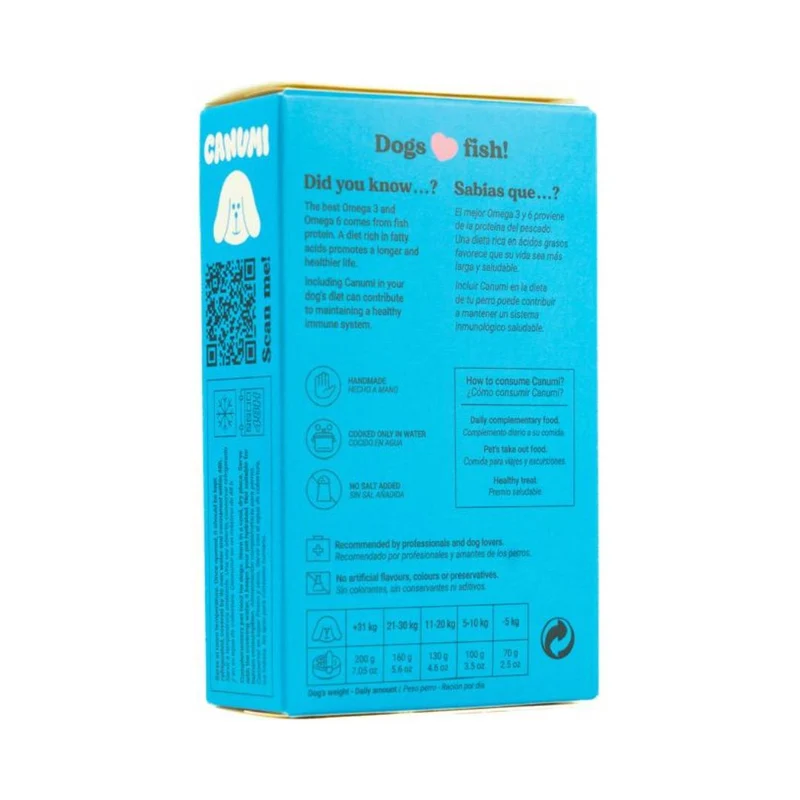 Canumi Dog Filetes de Caballa al Natural 120g