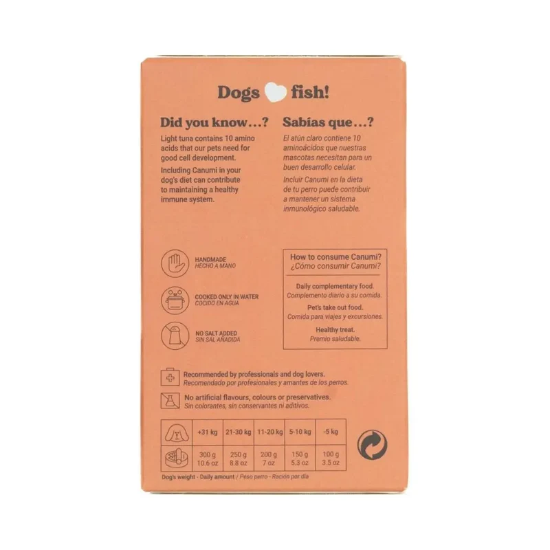 Canumi Dog Ventresca de Atún Claro al Natural 120g