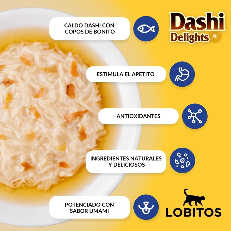 Inaba Cat Churu Dashi Pollo con Queso 70g