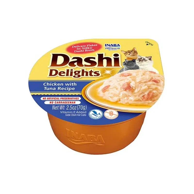 Inaba Cat Churu Dashi Pollo con Atún 70g