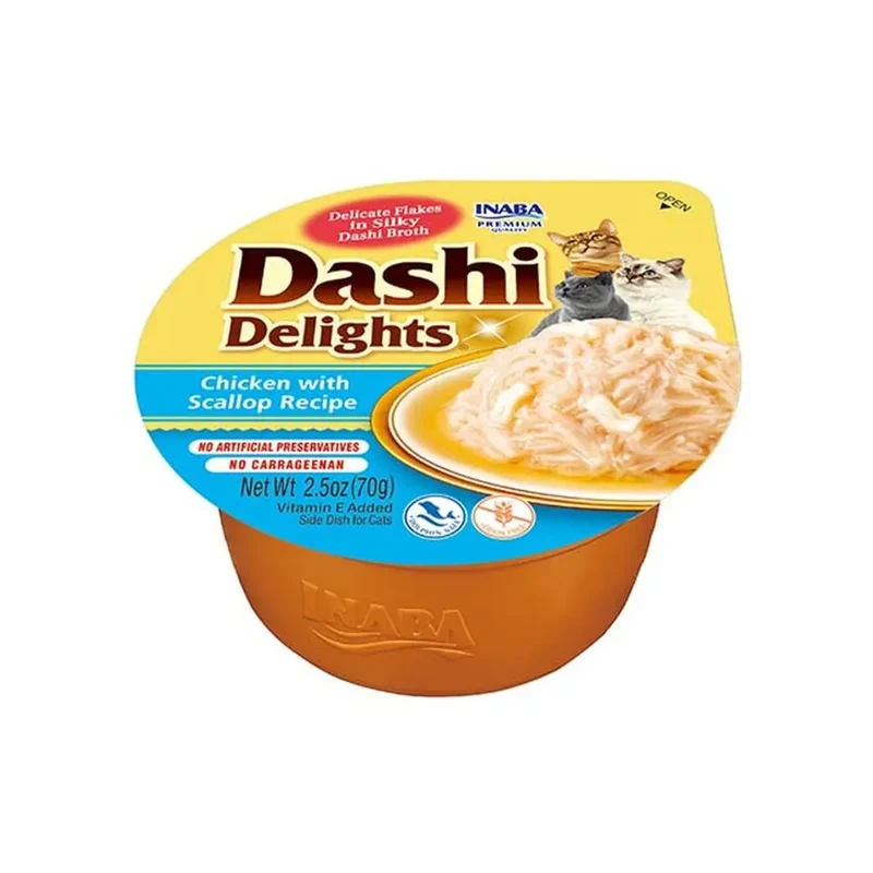 Inaba Cat Churu Dashi Pollo con Vieira 70g