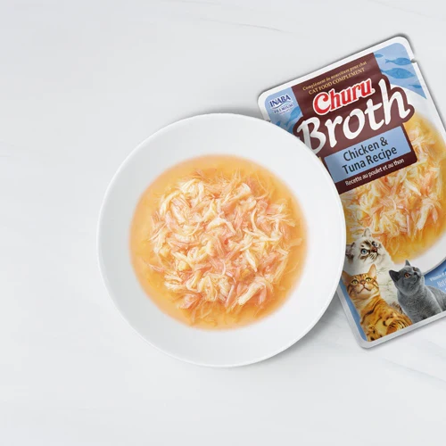 Inaba Cat Churu Broth Caldo Pollo y Atún 40g