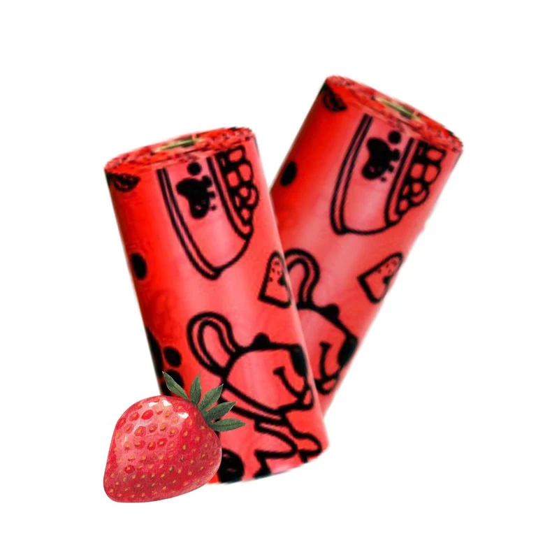 PooBags Reciclables 18rollos Aroma Fresa