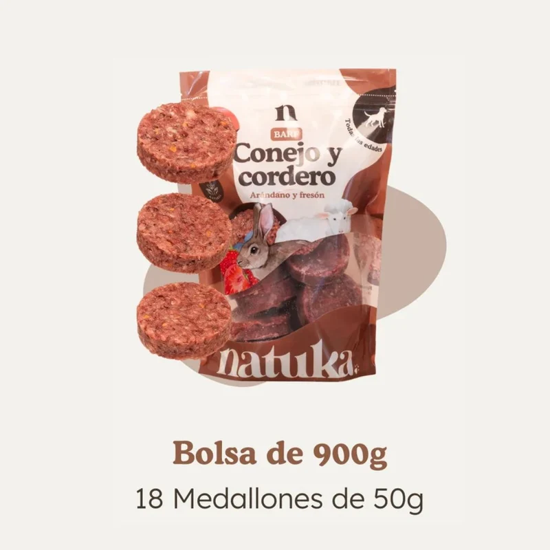 Natuka BARF Menú Conejo y Cordero
