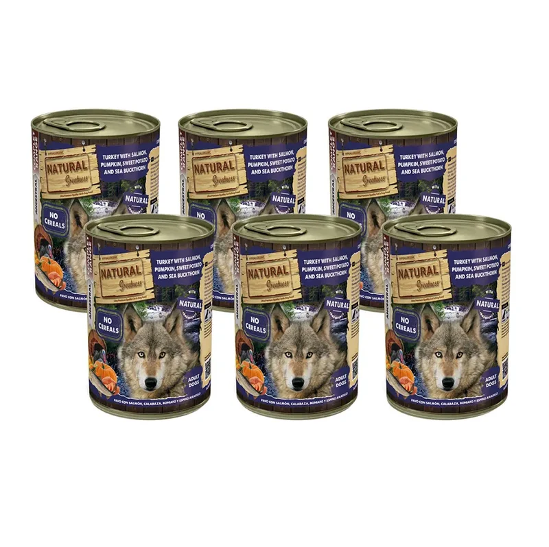 Natural Greatness dog Pavo y Salmon 400g