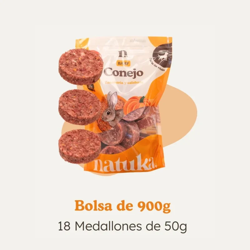 Natuka BARF Menú Conejo