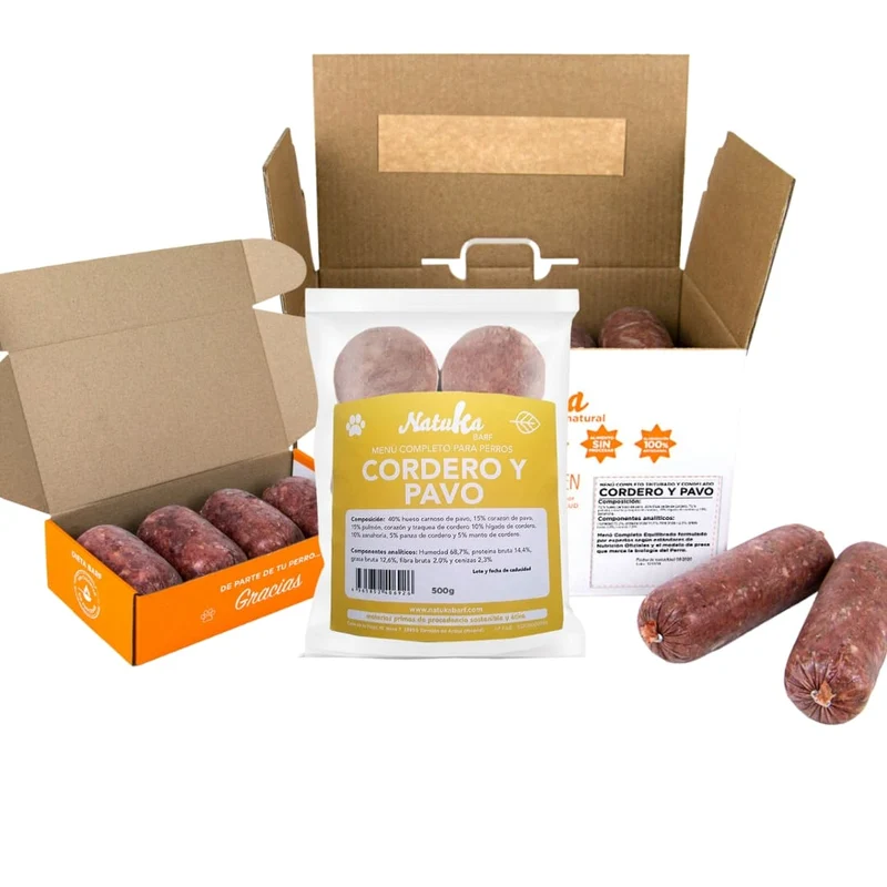 Natuka BARF Menú Cordero y Pavo