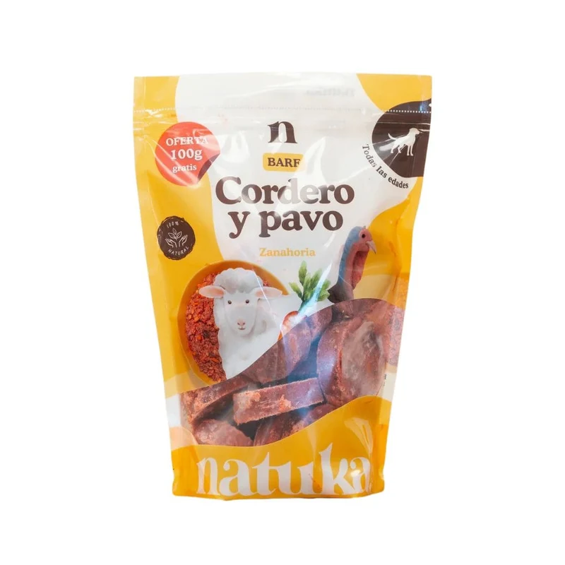 Natuka BARF Menú Cordero y Pavo
