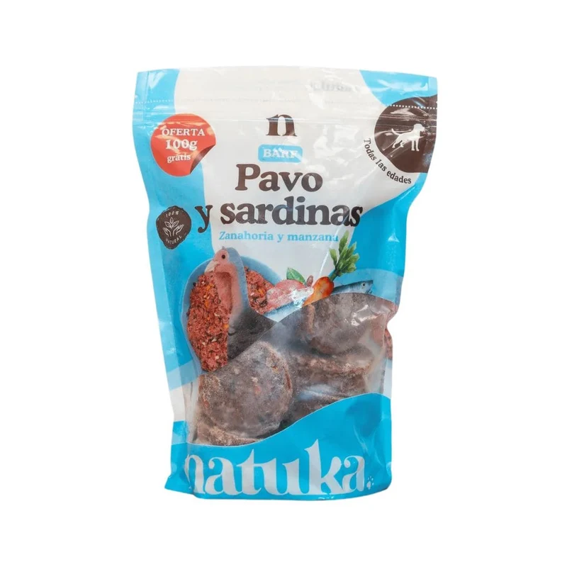 Natuka BARF Menú Pavo y Sardinas