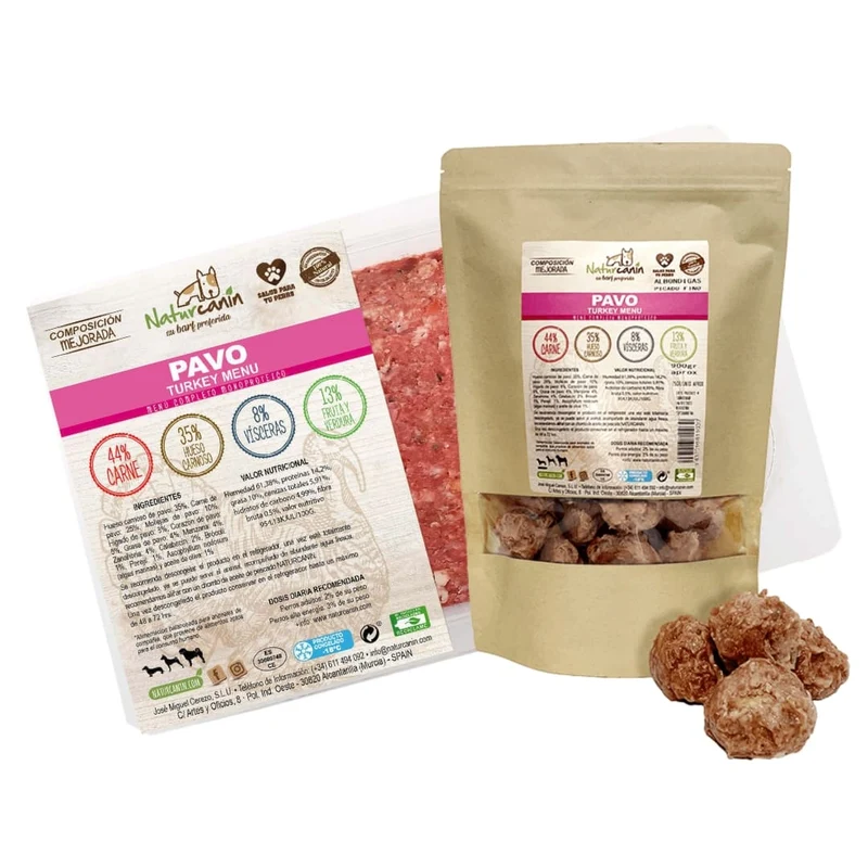 Naturcanin dog Menú de Pavo
