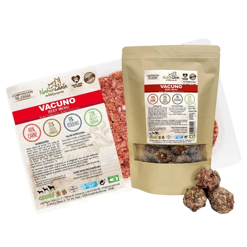 Naturcanin dog Menú de Vacuno